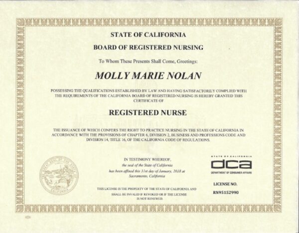 Buy nclex certificate